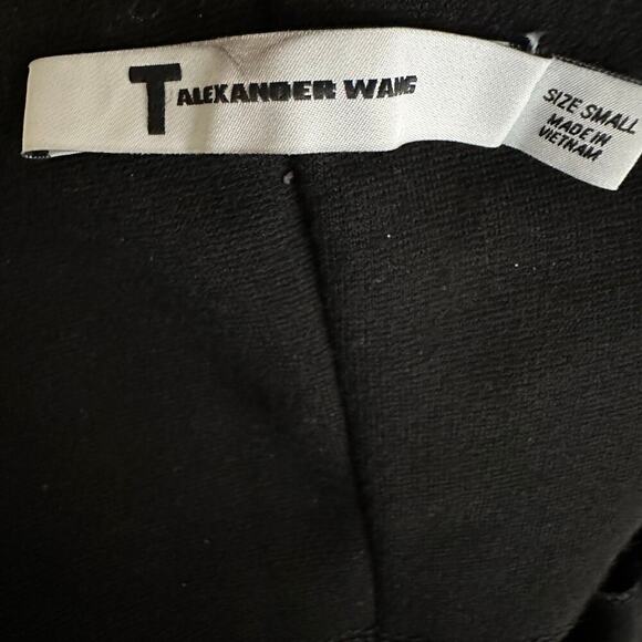 T by Alexander Wang Piped Micro Mini Cocktail Dress Women's Black Size Small - Picture 5 of 5